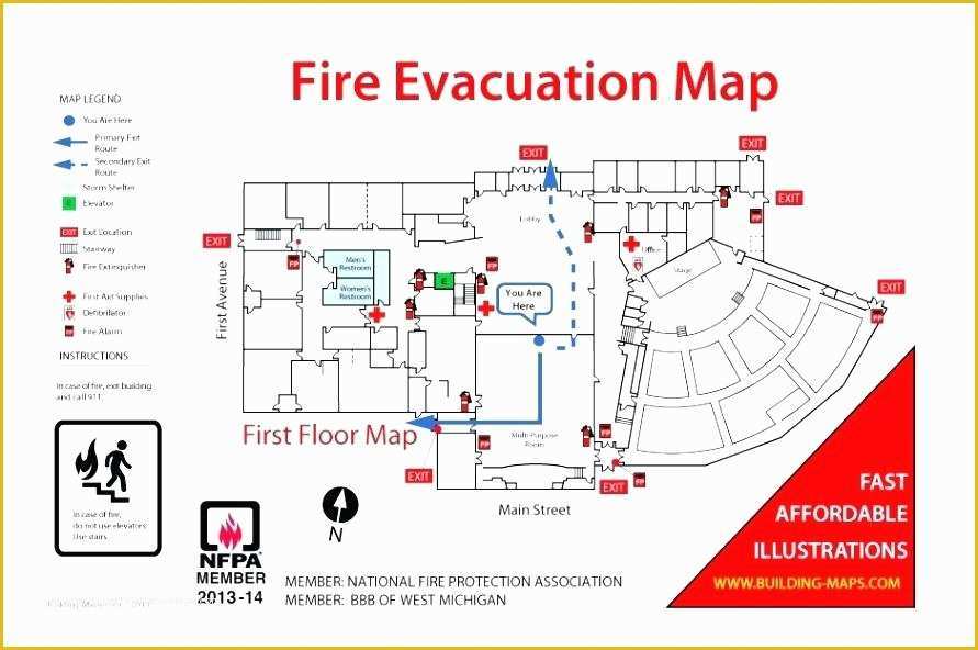 Evacuation Diagram Template Free Of Evacuation Diagram Template – Tasteride