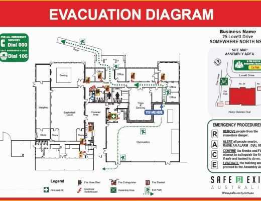 Evacuation Diagram Template Free Of Evacuation Diagrams