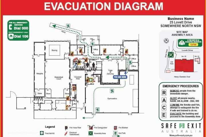 Evacuation Diagram Template Free Of Evacuation Diagrams