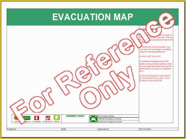 Evacuation Diagram Template Free Of Evacuation Map Template