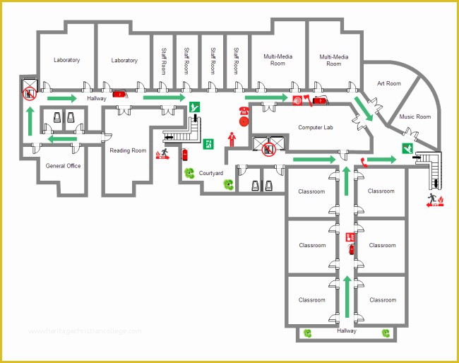 Evacuation Diagram Template Free Of Fire and Evacuation Diagram