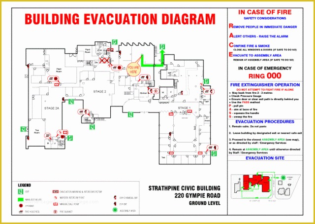 Evacuation Diagram Template Free Of Roscon Property Services