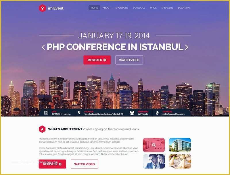 Event Landing Page Template Free Of 21 Landing Page Website Templates Free & Premium