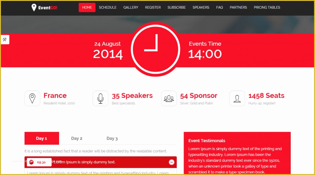 Event Landing Page Template Free Of 24 Best Conference event HTML Templates