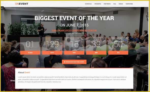 Event Landing Page Template Free Of 27 Best Responsive HTML Landing Page Templates Free Premium