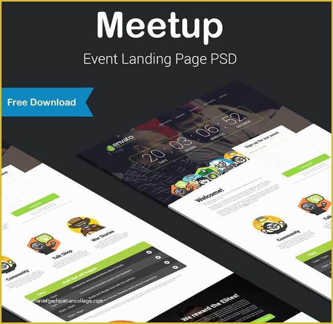 Event Landing Page Template Free Of 40 Best Free Landing Page Psd Templates Designmaz