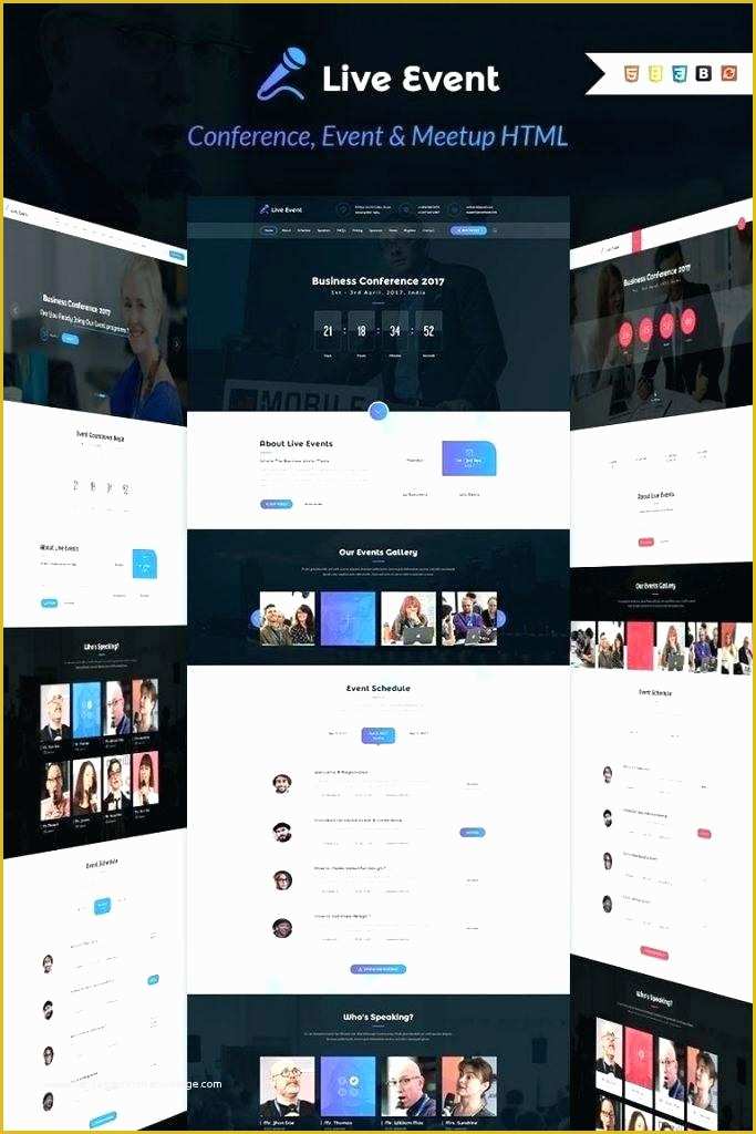 Event Landing Page Template Free Of Best Entertainment Landing Pages Responsive event Page