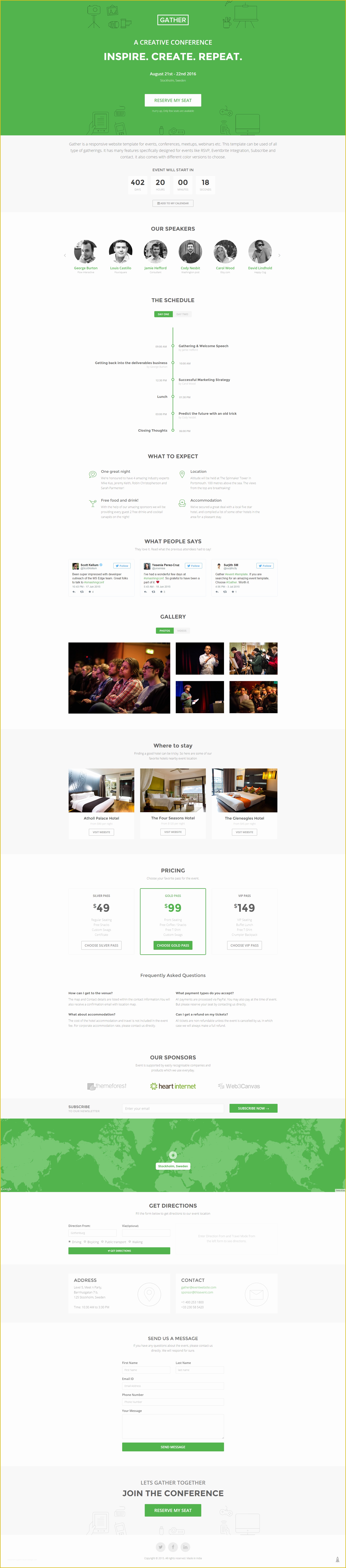 Event Landing Page Template Free Of event Landing Page Template Gather by Surjithctly