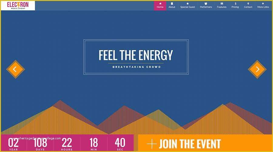 Event Landing Page Template Free Of event Landing Page Templates &amp; themes