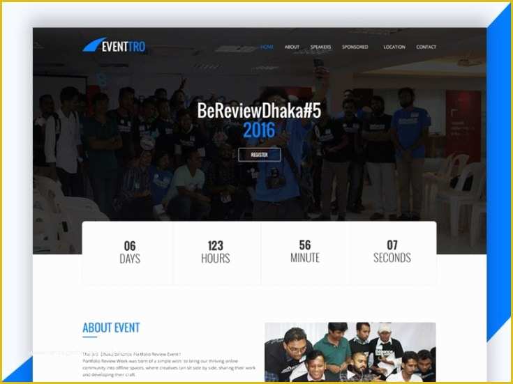 Event Landing Page Template Free Of eventtro Free event Landing Page HTML Template Free