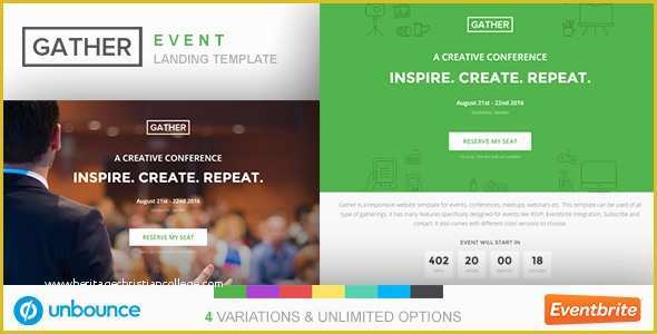 Event Landing Page Template Free Of Unbounce event Landing Page Template Gather Jogjafile
