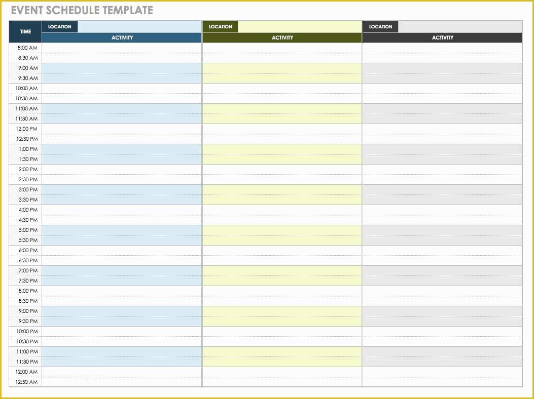 Event Planning Schedule Template Free Of 21 Free event Planning Templates