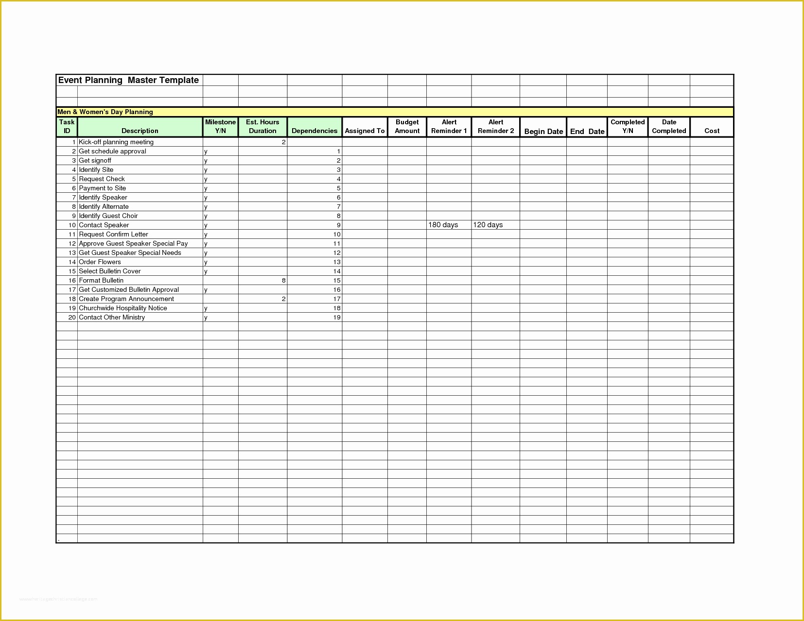 Event Planning Schedule Template Free Of 5 event Planning Checklist Template Bookletemplate