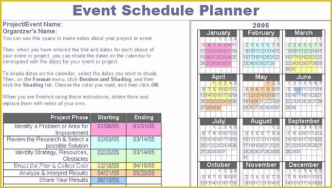 Event Planning Schedule Template Free Of Action Research for Teachers Planning