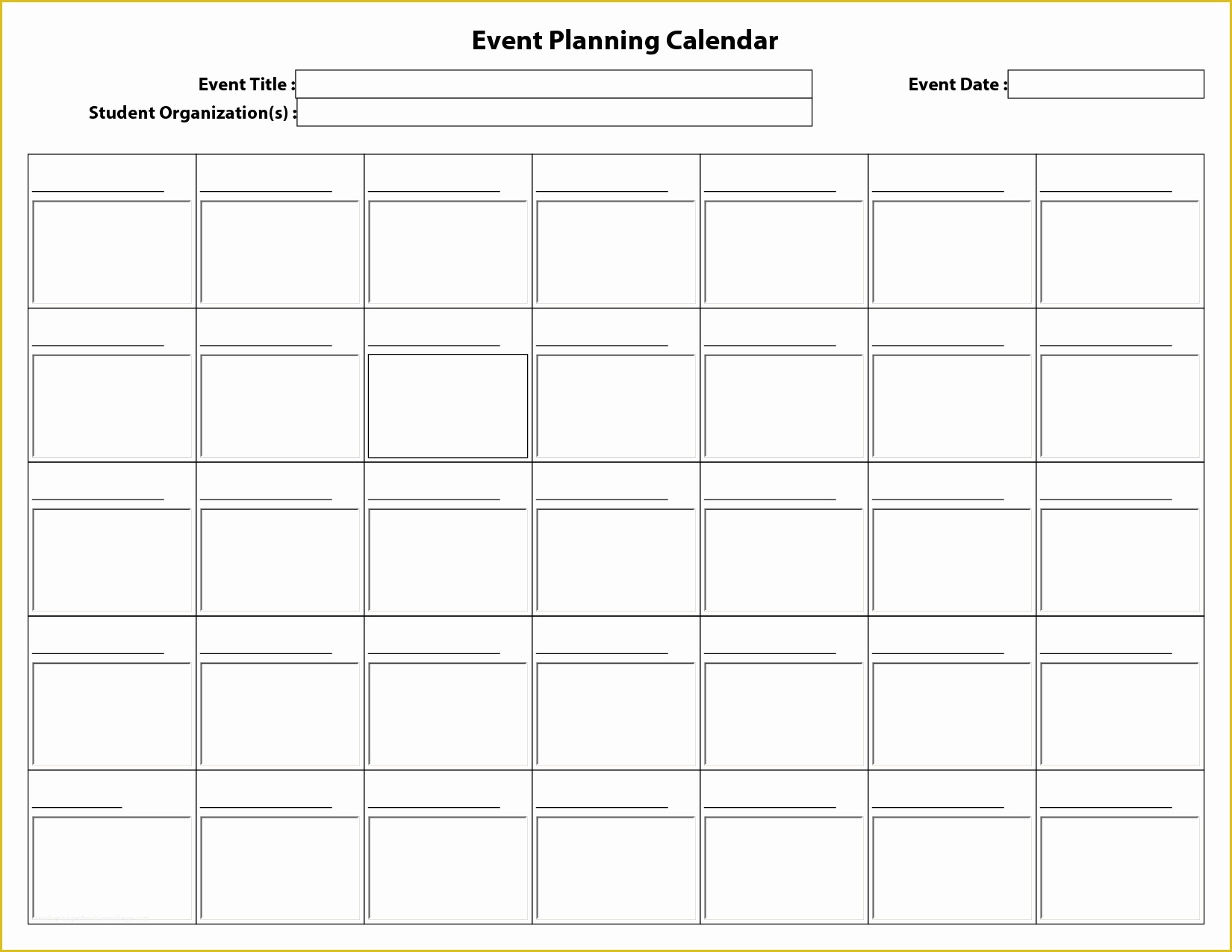 Event Planning Schedule Template Free Of Best S Of Planning Calendar Template Day Planner