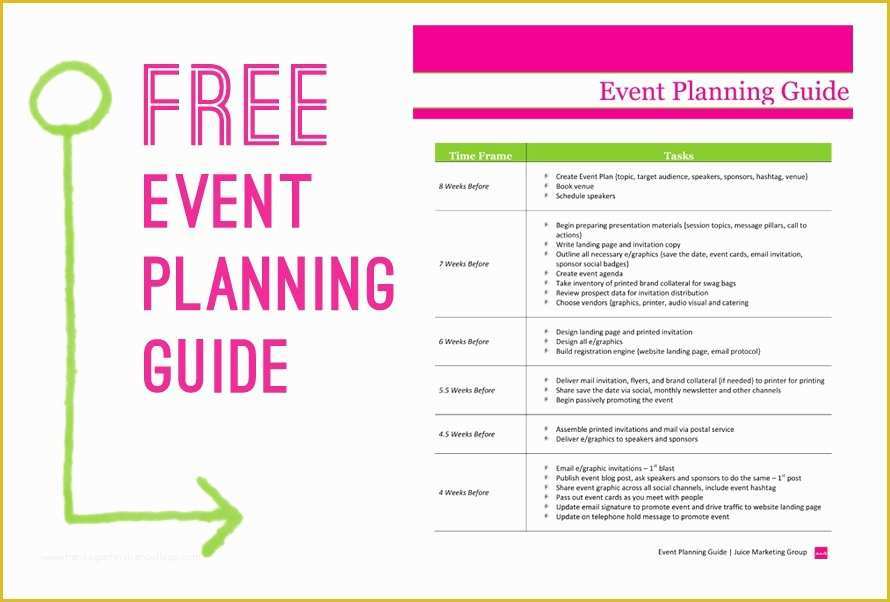 Event Planning Schedule Template Free Of event Planner Timeline Template