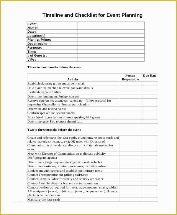 Event Planning Schedule Template Free Of event Planning Template 11 Free Word Pdf Documents