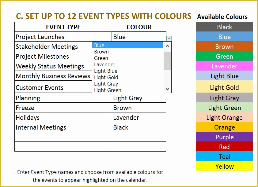 Event Planning Schedule Template Free Of Excel Calendar Template Excel Calendar 2019 2020 or Any