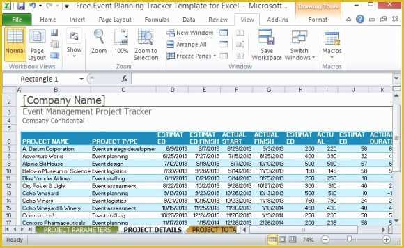 Event Planning Schedule Template Free Of Free event Planning Tracker Template for Excel