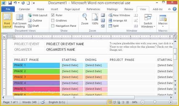 Event Planning Schedule Template Free Of Free event Schedule Tracker Template for Word 2013