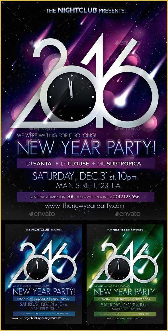 Event Poster Templates Free Of 2017 New Year Party Poster