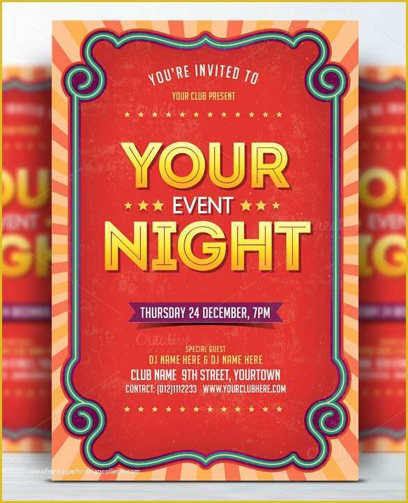 Event Poster Templates Free Of 45 event Flyer Templates Psd Ai Word Eps Vector