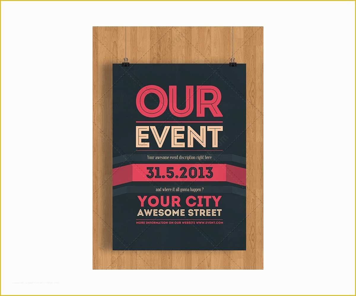 Event Poster Templates Free Of event Flyer Template Psd Clean Minimal and Modern theme