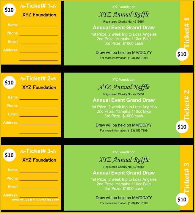 Event Ticket Template Free Download Word Of 20 Free Raffle Ticket Templates with Automate Ticket