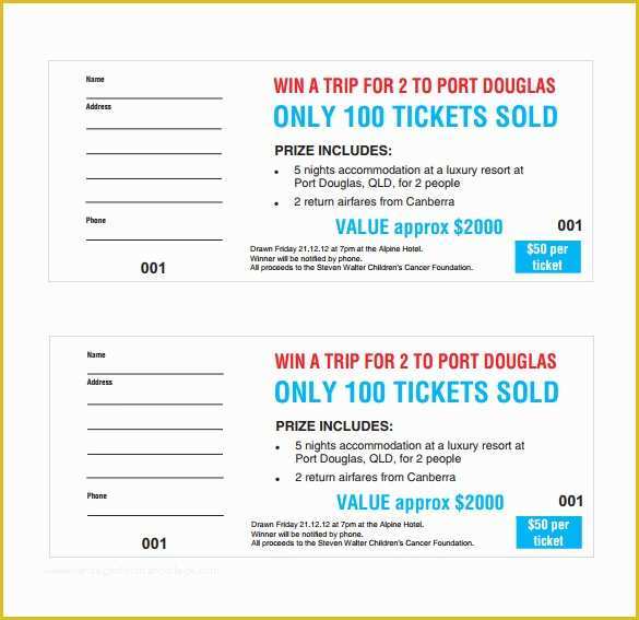 Event Ticket Template Free Download Word Of 24 Raffle Ticket Templates Pdf Psd Word Indesign