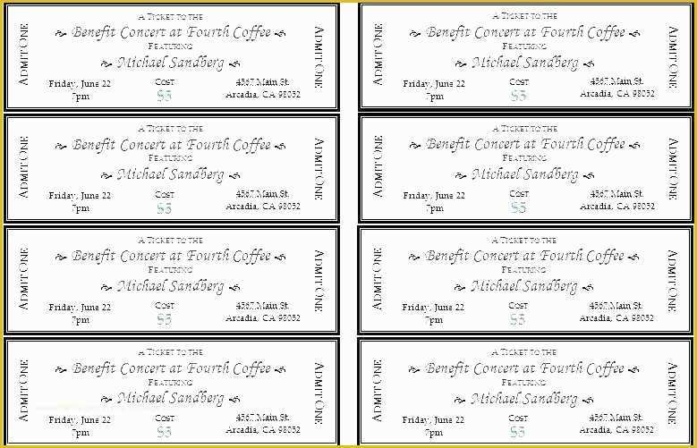 Event Ticket Template Free Download Word Of Download Raffle Ticket Template Raffle Ticket Template