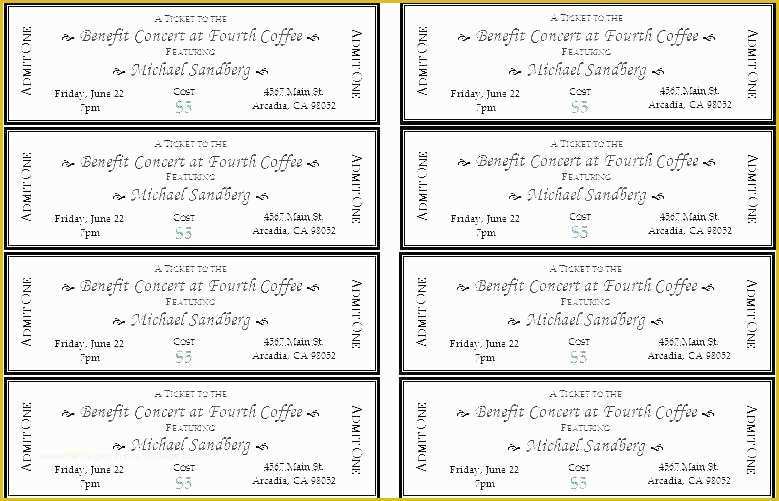 Event Ticket Template Free Download Word Of Download Raffle Ticket Template Raffle Ticket Template