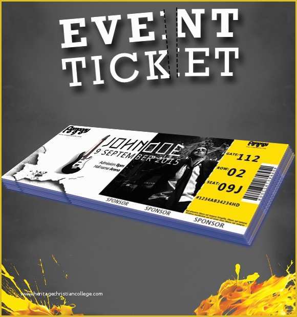 Event Ticket Template Free Download Word Of event Ticket Template 7 Premium and Free Download for