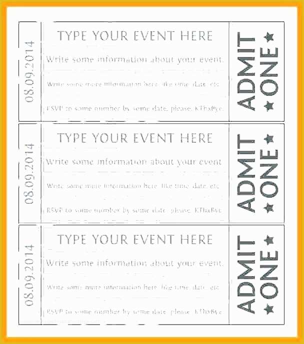 Event Ticket Template Free Download Word Of event Tickets Template – Puebladigital