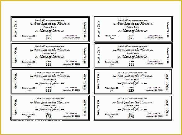 Event Ticket Template Free Download Word Of Ticket Templates – 99 Free Word Excel Pdf Psd Eps