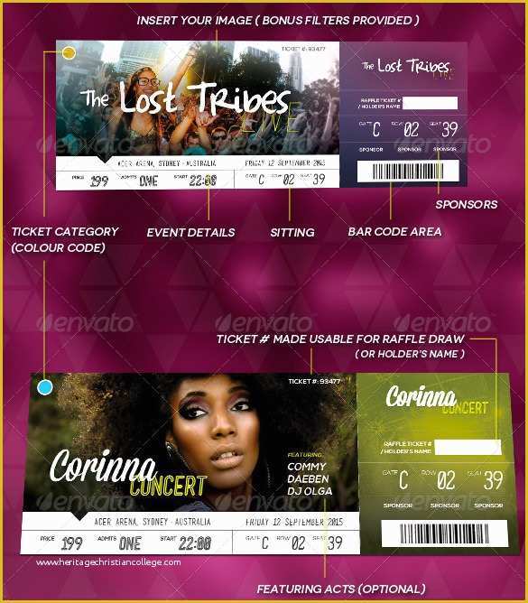Event Ticket Template Psd Free Download Of 115 Ticket Templates Word Excel Pdf Psd Eps