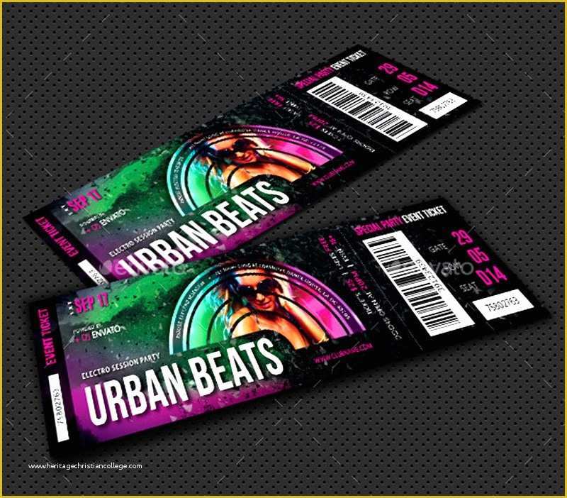 Event Ticket Template Psd Free Download Of 18 event Ticket Templates Psd Psdtemplatesblog