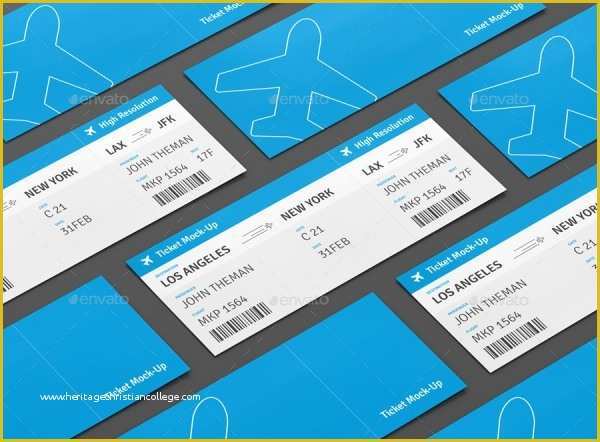 Event Ticket Template Psd Free Download Of 20 Ticket Mockups