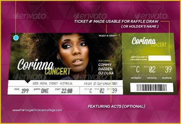 Event Ticket Template Psd Free Download Of 30 Printable Ticket Templates to Download