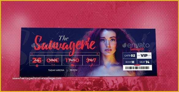 Event Ticket Template Psd Free Download Of 30 Printable Ticket Templates to Download