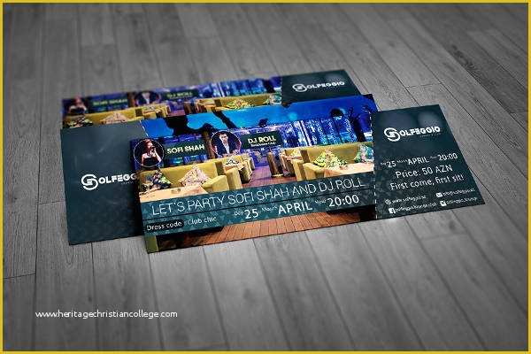 Event Ticket Template Psd Free Download Of 34 Printable event Ticket Templates & Mockups Psd Ai
