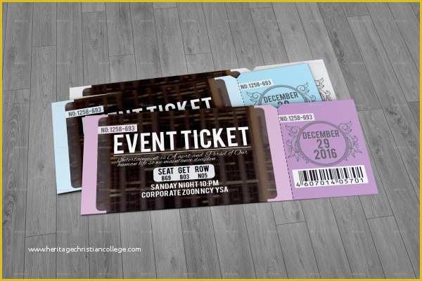 Event Ticket Template Psd Free Download Of 46 Print Ready Ticket Templates Psd for Various Types Of