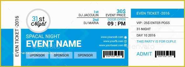 Event Ticket Template Psd Free Download Of 46 Print Ready Ticket Templates Psd for Various Types Of