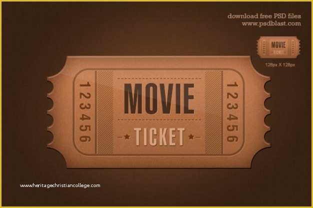 Event Ticket Template Psd Free Download Of Ticket Icon Psd Psd File