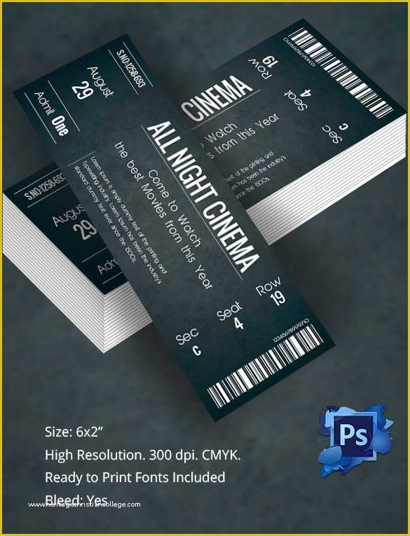 Event Ticket Template Psd Free Download Of Ticket Invitation Template 61 Free Psd Vector Eps Ai
