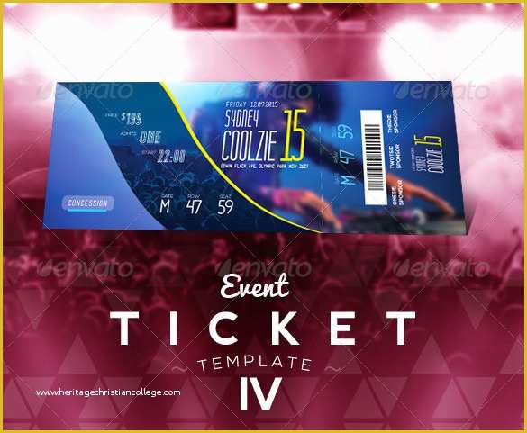 Event Ticket Template Psd Free Download Of Ticket Template 81 Free Word Excel Pdf Psd Eps