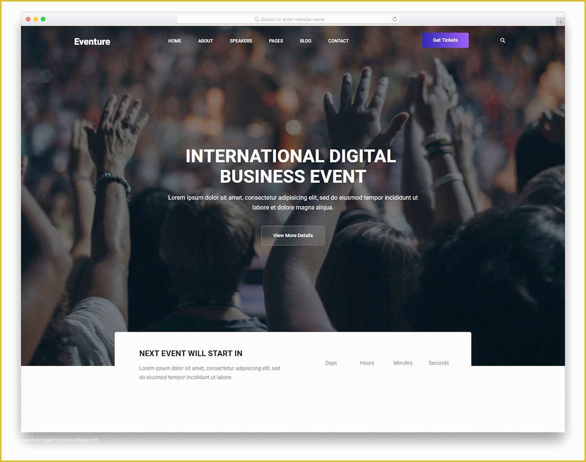 Event Website Template Free Of 21 Best Free event Website Templates that event Managers