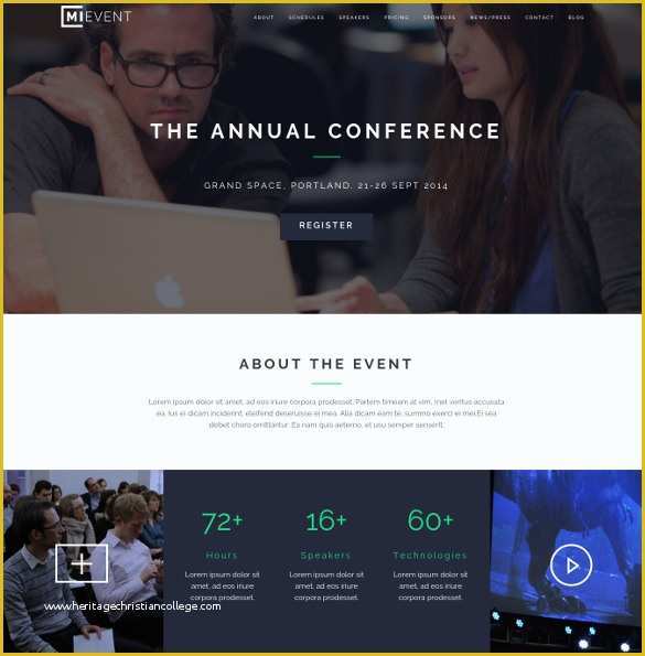 Event Website Template Free Of 21 event Website themes & Templates