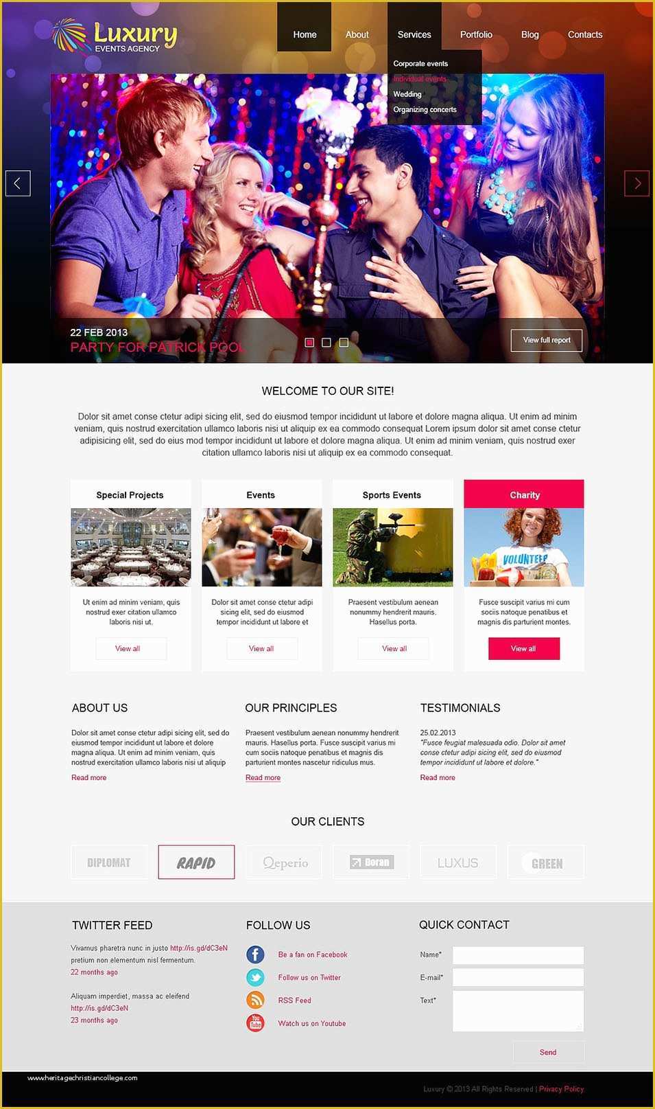 Event Website Template Free Of event Management Joomla Website Templates & themes