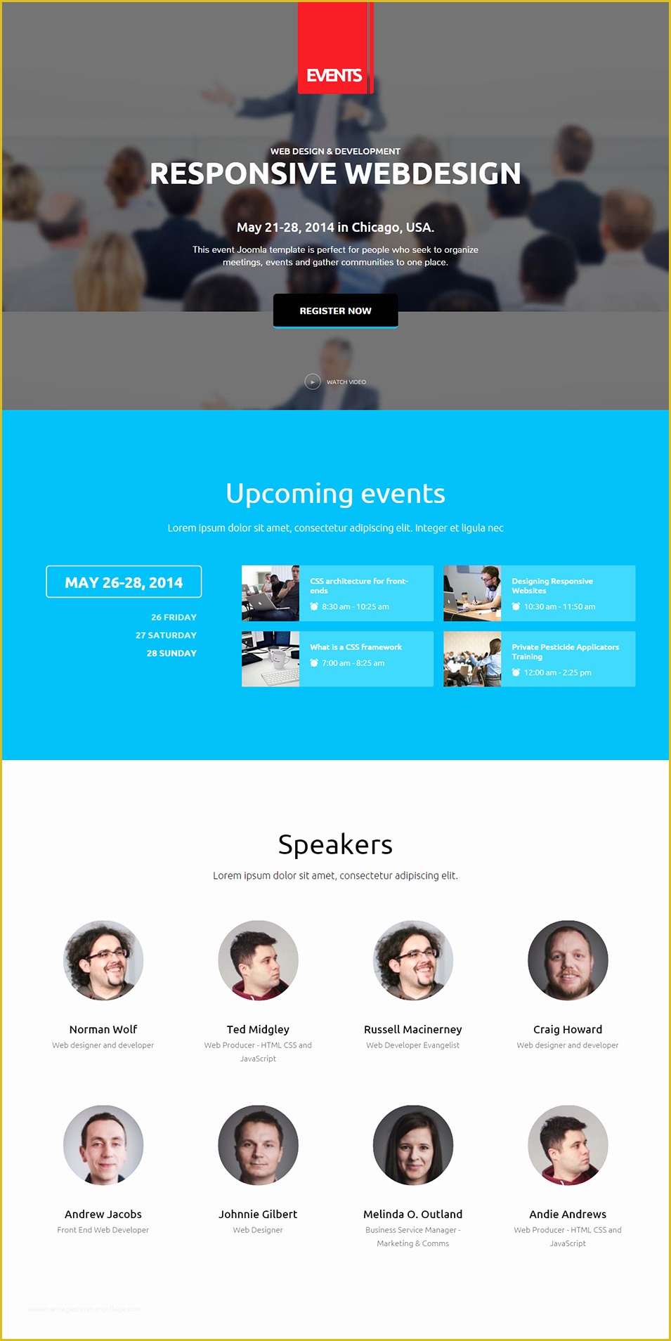 Event Website Template Free Of event Management Joomla Website Templates & themes