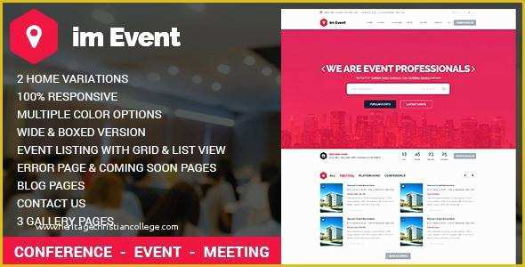 Event Website Template Free Of event Management Template with Version by Free Rtl Website